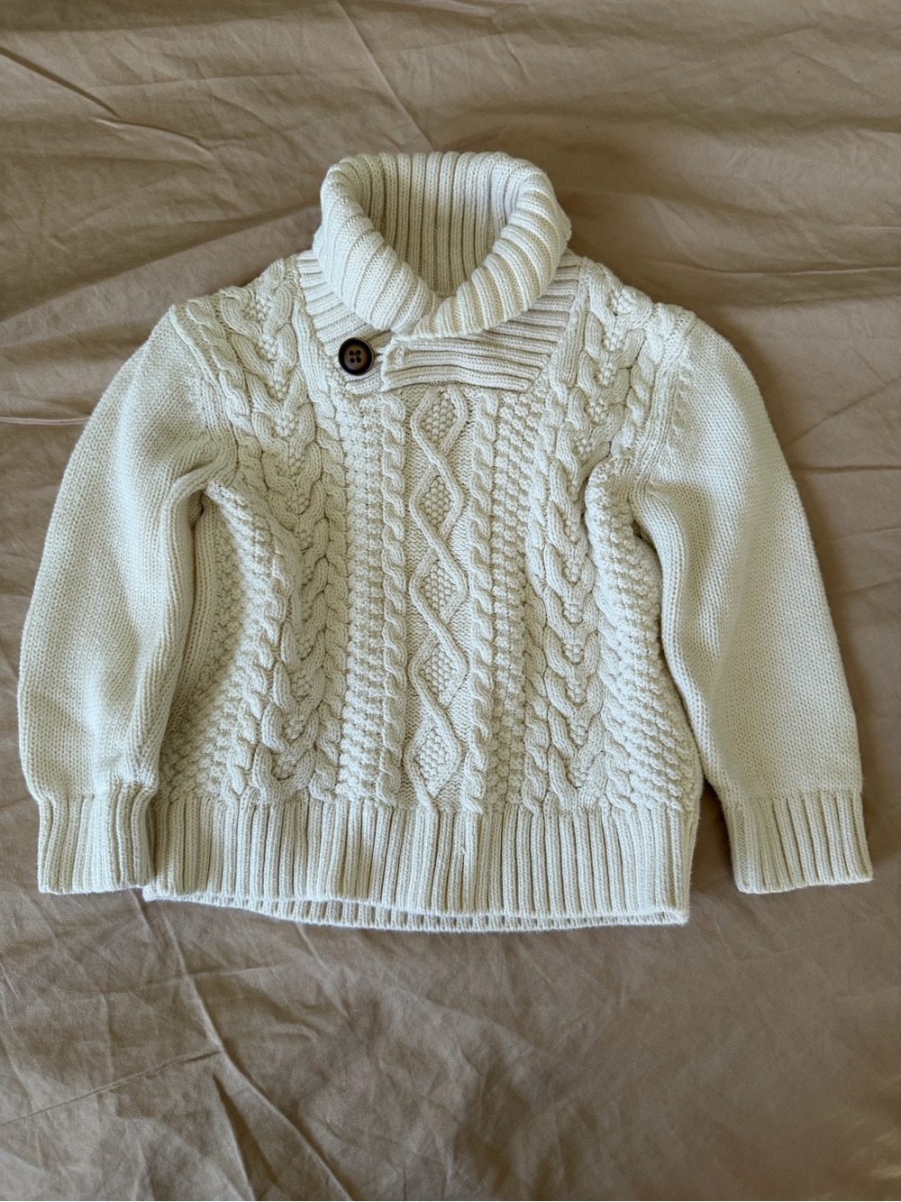 Gymboree Cream Cable Knit Turtleneck Sweater 18-24M